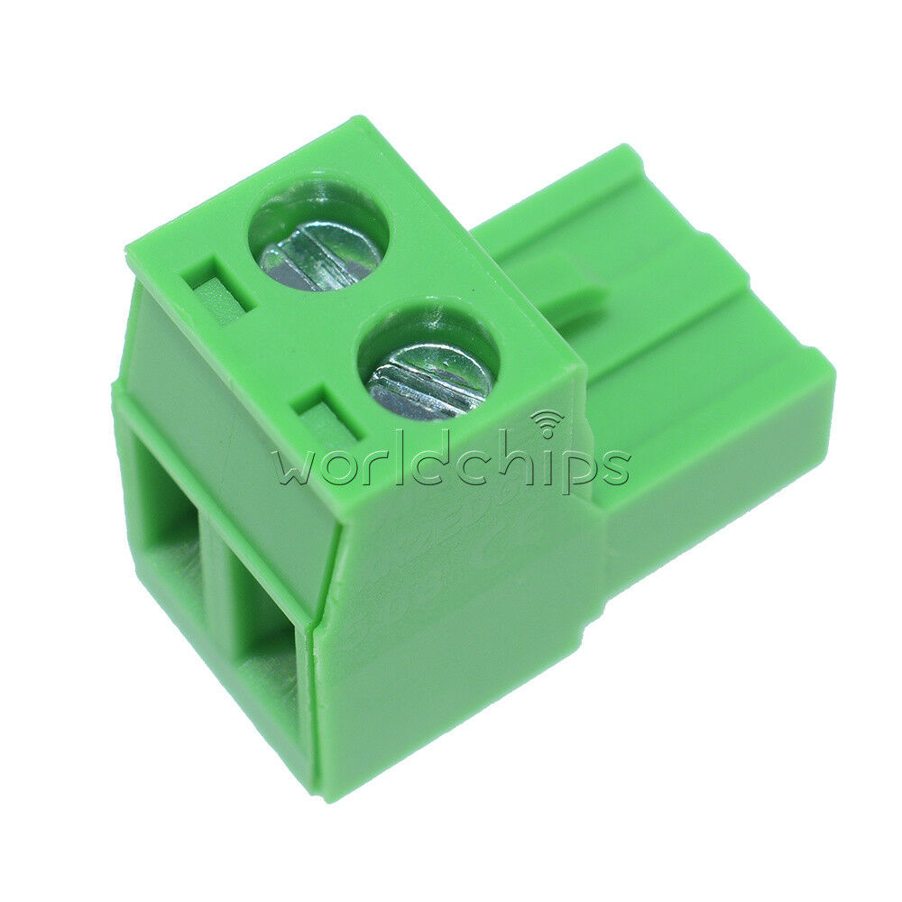 10Pcs KF2EDGK KF-2P 2Pin Right-Angle Plug-in Terminal Connector 5.08mm Pitch