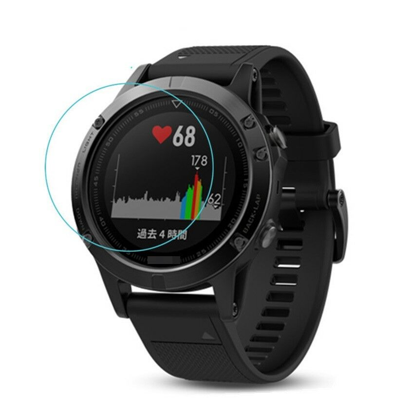 2X Lots Tempered Glass Film Screen Protector Protective for Garmin Fenix 5