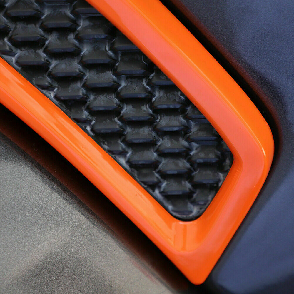 Car Leaf Plate Air Inlet Vent Trim Cover Orange For Jeep Wrangler JL 2018-2020