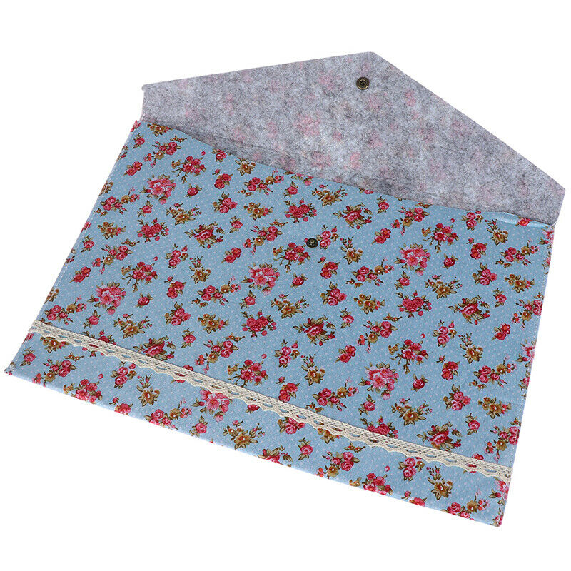 Floral A4 File Folder Document Bag Pouch Brief Case Office Book Holder Or.l8