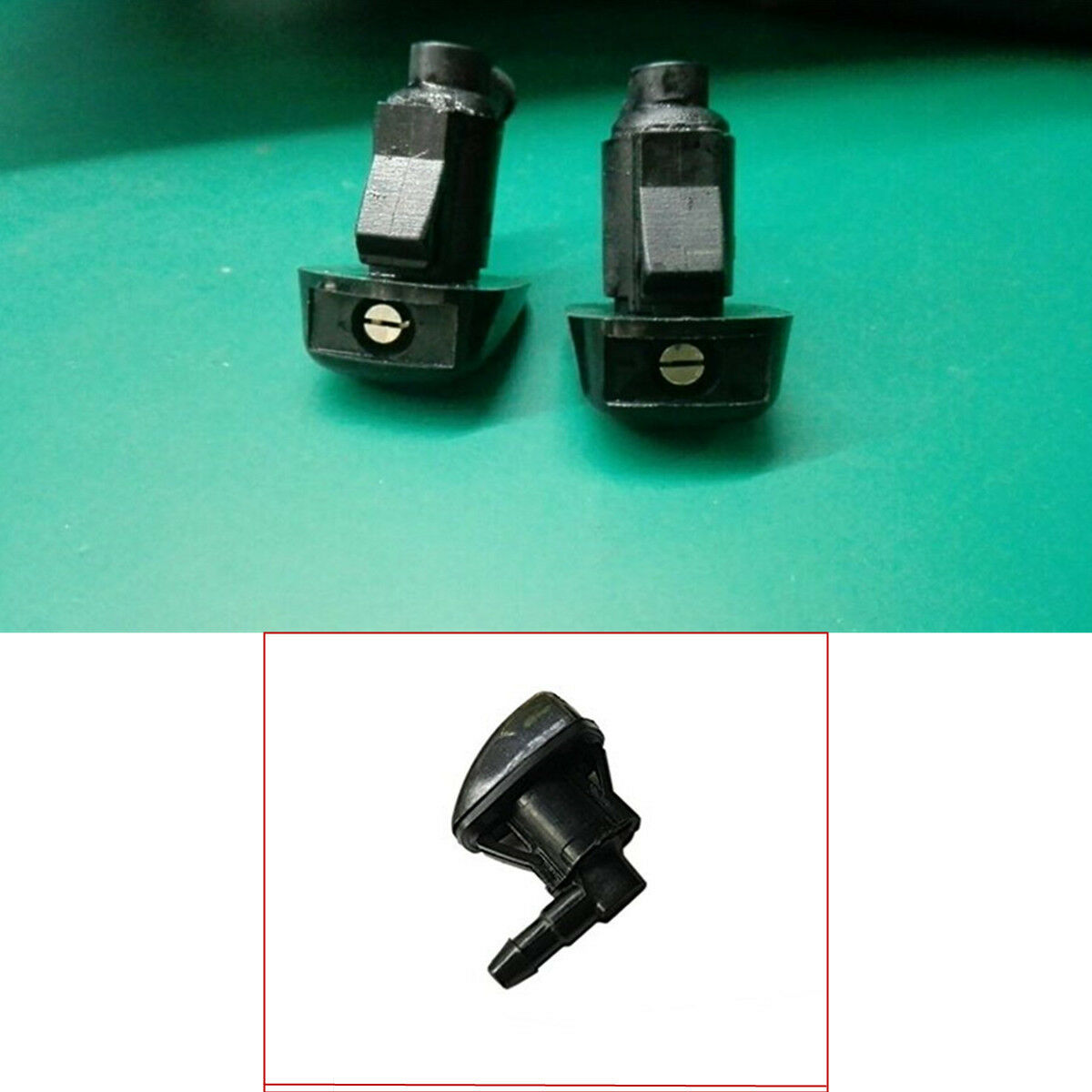 2 Pcs Front Windshield Washer Nozzle Kit fit for 08-11 Ford Focus OEM: 4806312AA