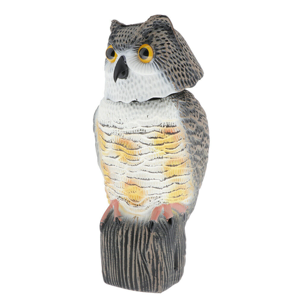 Vivid Owl Decoy Weed Pest Control Pigeon Scarer Garden Repeller Scarecrow A