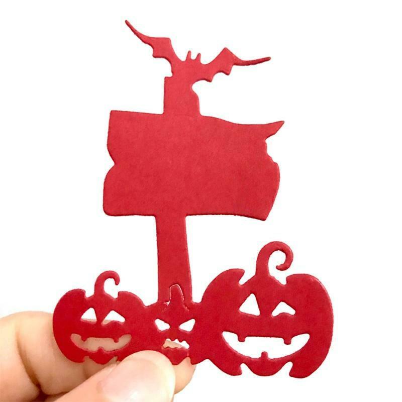 Halloween Pumpkin Sign Metal Cutting Dies Stencil DIY Scrapbooking Album Paper