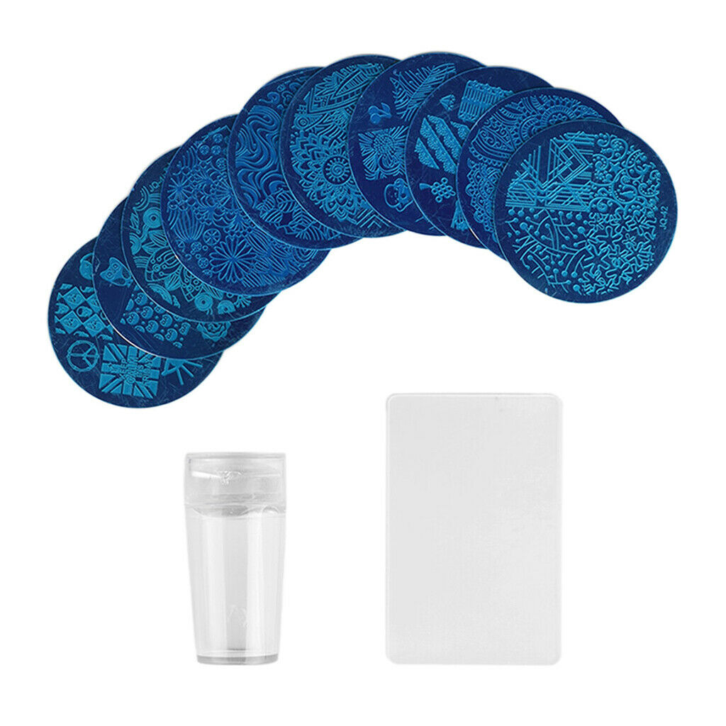 DIY Nail Patterns Stamper Scraper Nail Design Stamping Plate Nail Art Tools