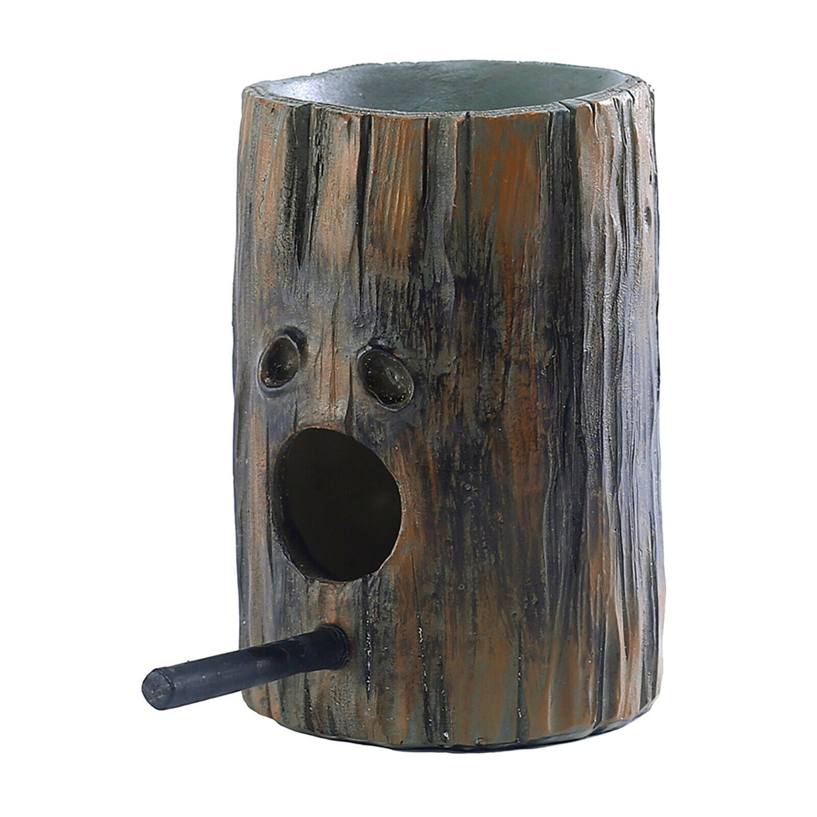 Simulation Wood Hanging Bird Feeder Decorative for Outside Outdoor Patio