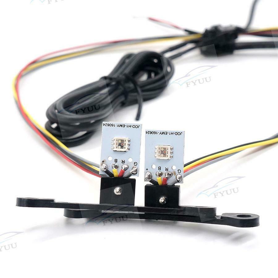 2Pcs/Lot RGB Blueteeth APP Demon Eye Car Headlight Bulb Kit LED Background Lamp