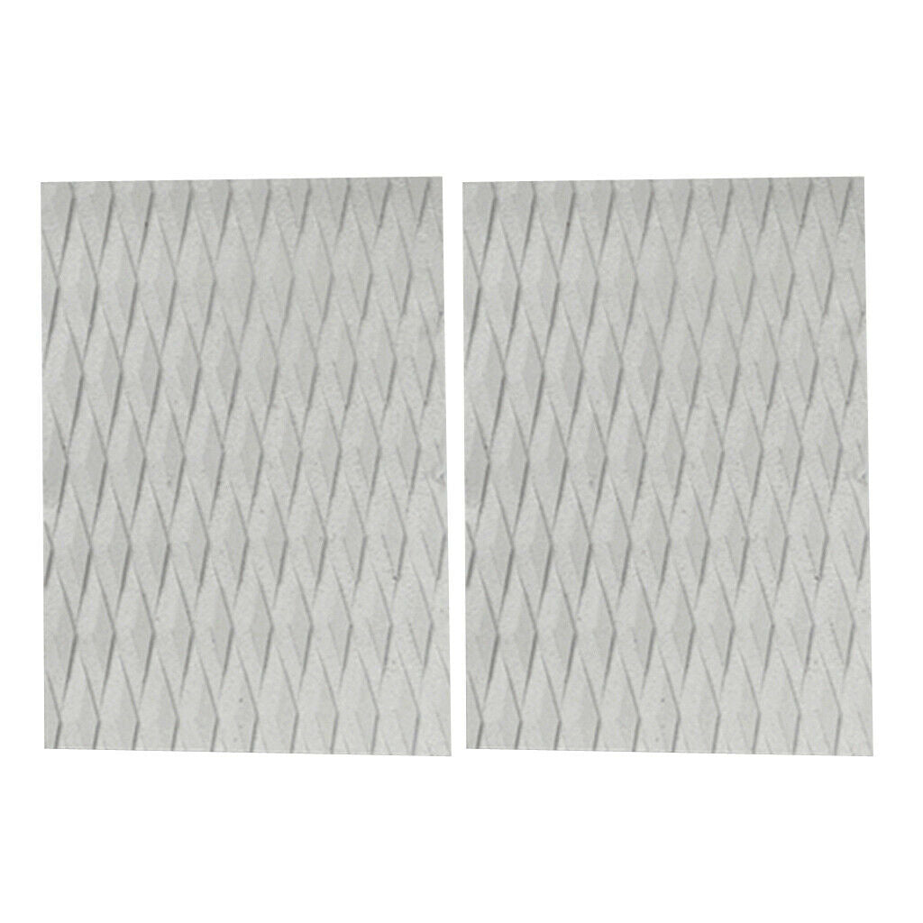2 Pieces EVA Traction Pads Surf Deck Grip for Surfboard / Kiteboard Grey