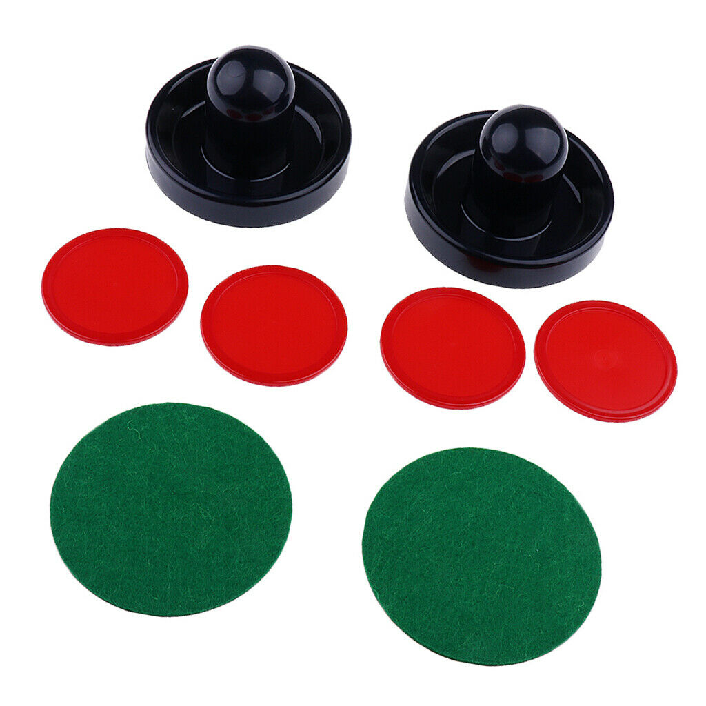 Two Air Hockey Felt Pushers Strikers Goalies Plus - Dark Blue, M