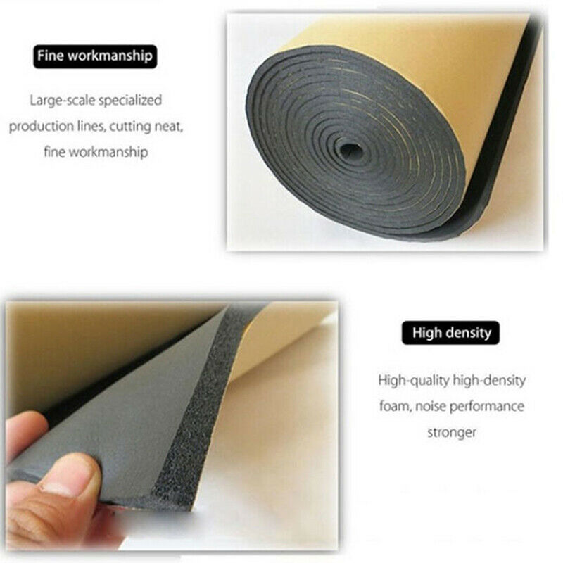 1Pc 30*50cm Auto Adhesive Cotton Insulation Foam Car Sound Proofing Deade.l8