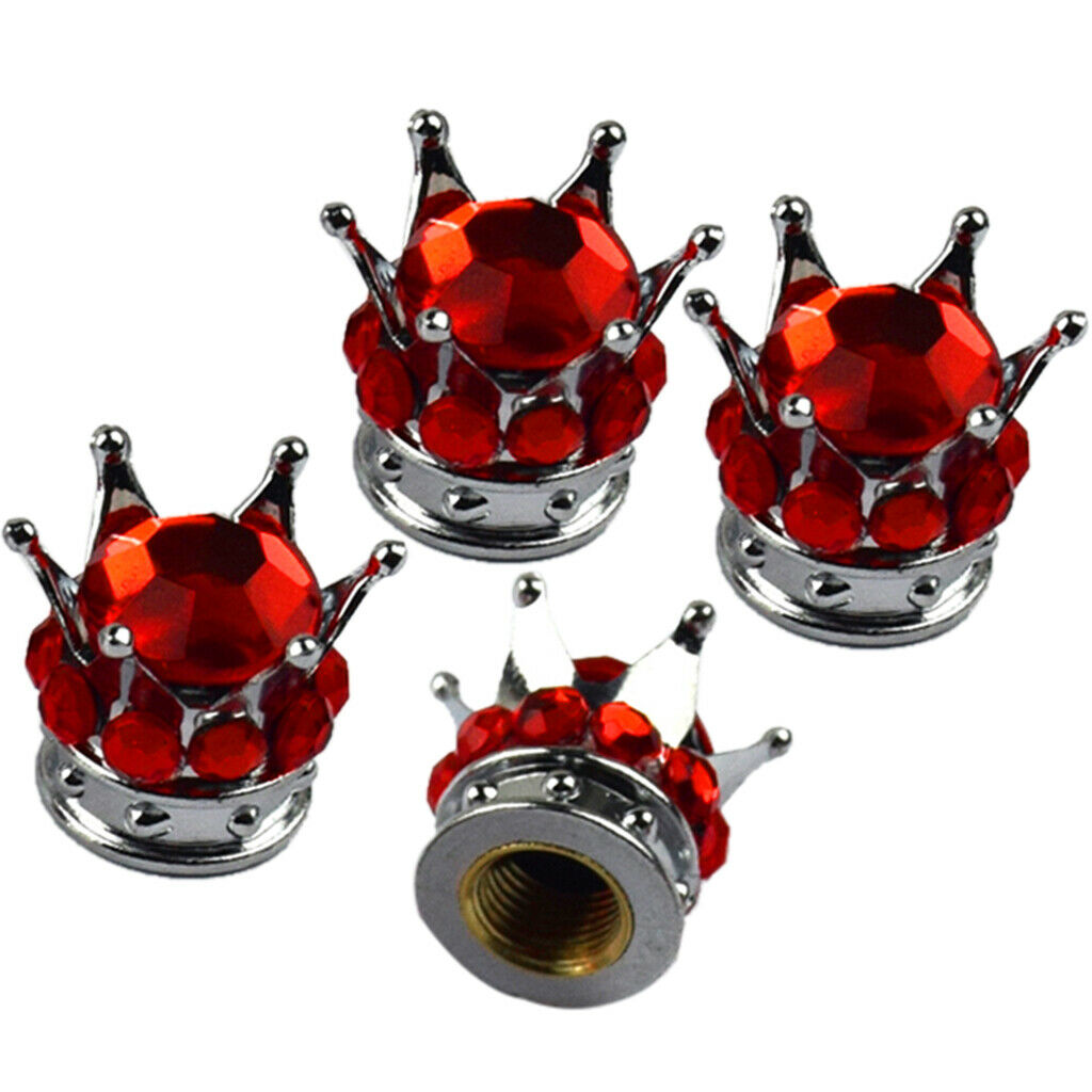 4x Plastic Diamond Dust Valve Caps Tyre Valve Stems Dust   for Truck