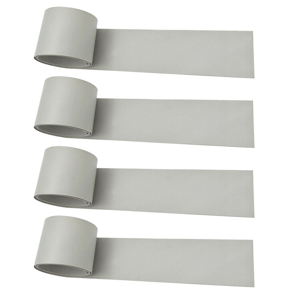 4pcs 51x1000mm Durable Gray Sturdy PVC Patch Strips Kit For Raft Easy Cut