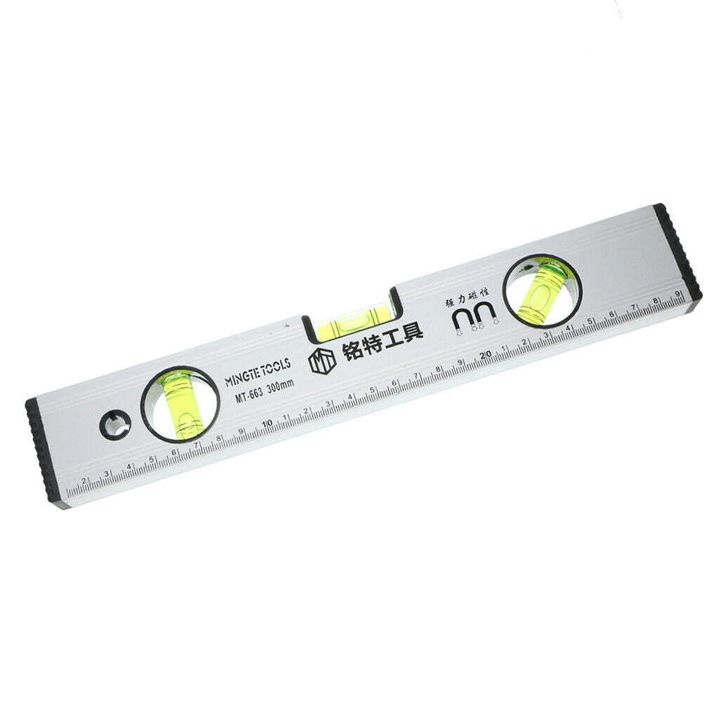 Aluminum Alloy Level Strong Magnetic Spirit Level Levelling Instrument 300mm