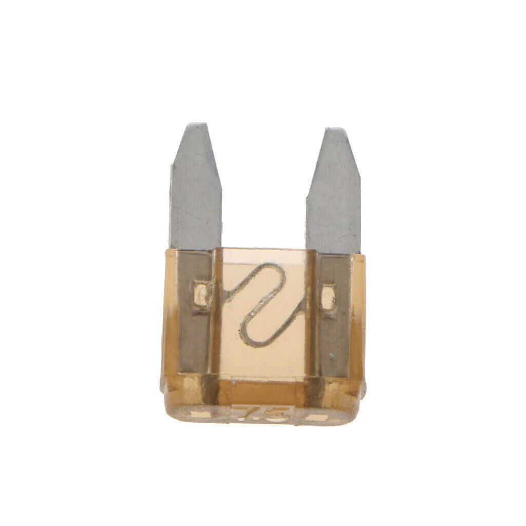 10 pieces Mini 7.5A Blade Fuse Kit brown for