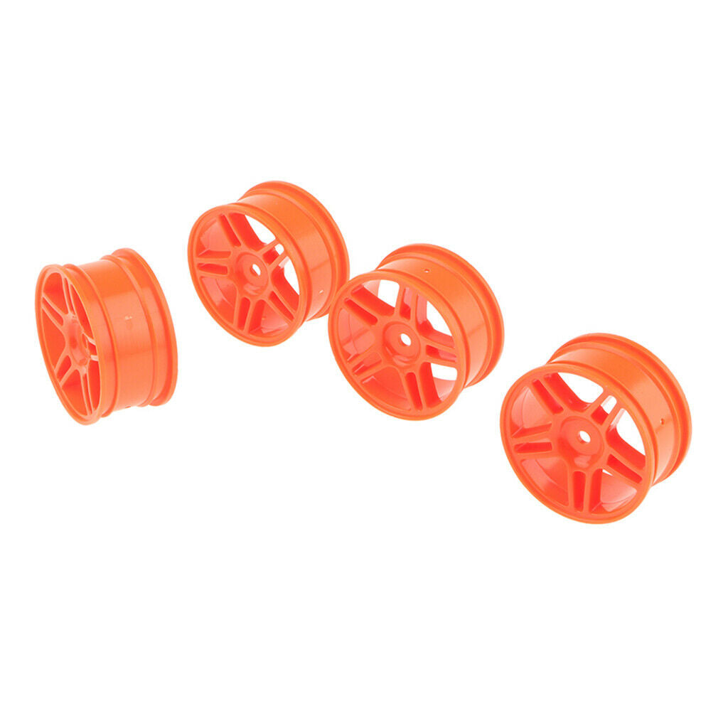 4PCS 1:10 Racing Car Wheel Rim for HSP94123 RC Cars Accessories Red
