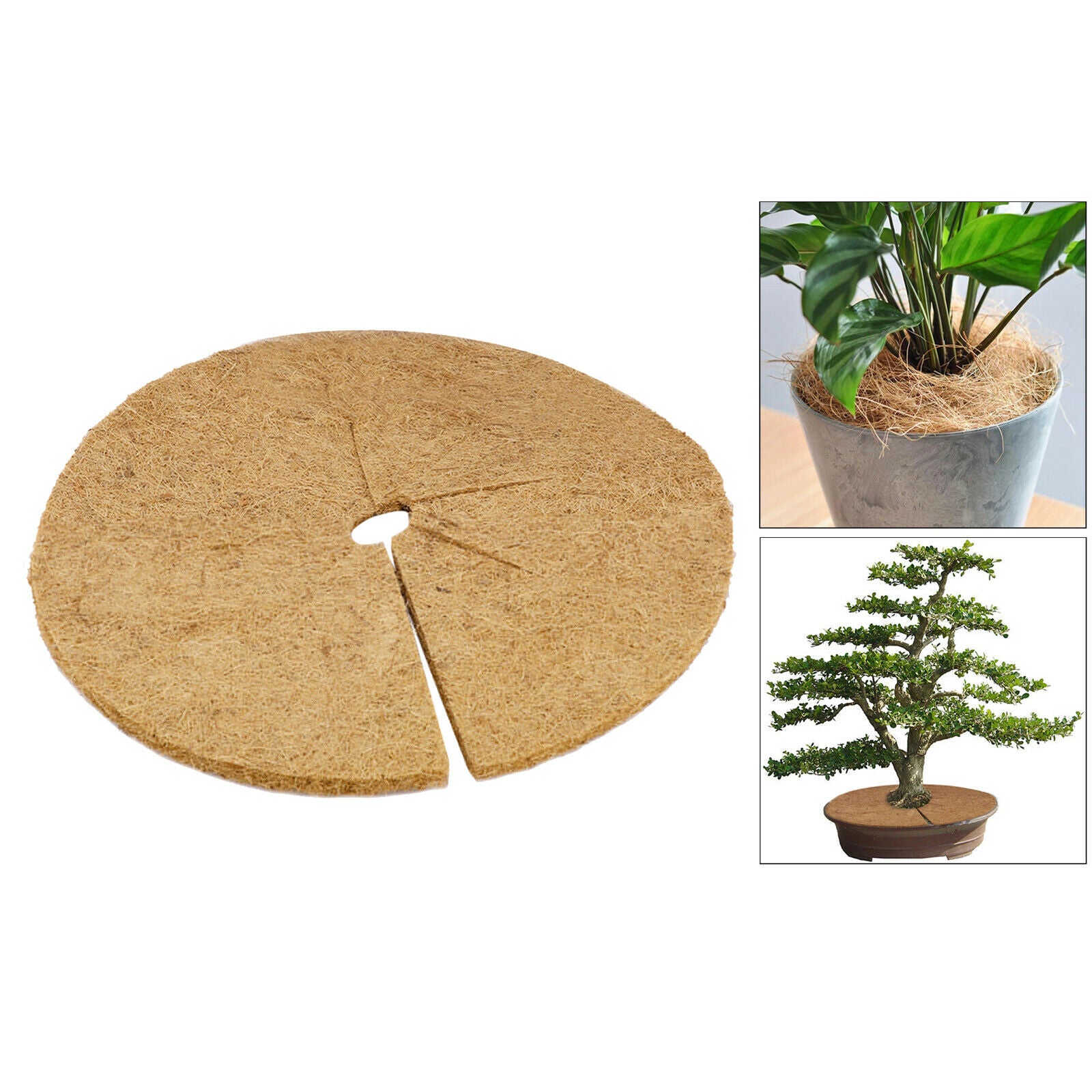 Natural Coconut Coir Fiber Mulch Mat Disc Tree Frost Control Eco-Friendly