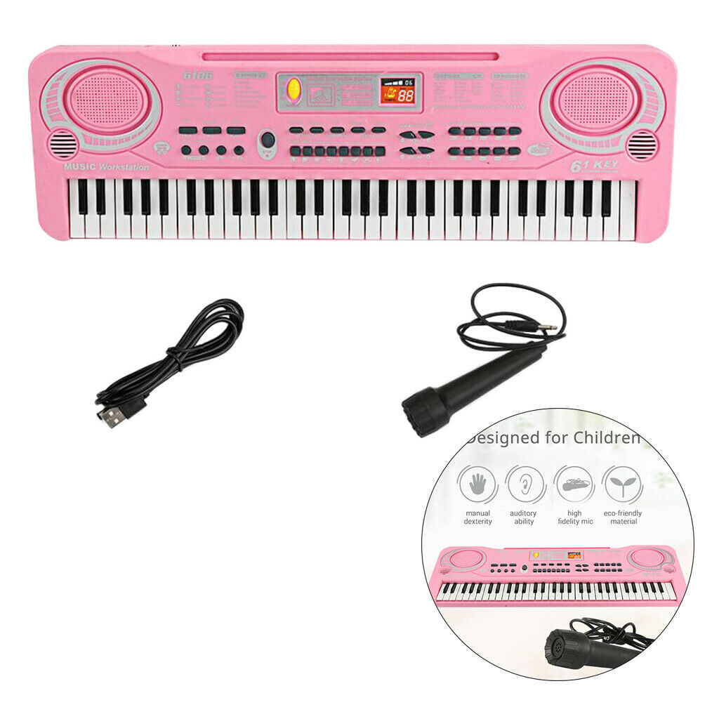 61 Keys Electronic Keyboard Musical Piano Portable Mini Electric Piano Toys