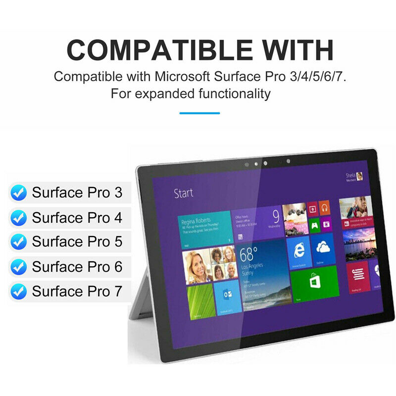 7 Color Wireless Cover Magnetic Keyboard for Microsoft Surface Pro 3/4/5/6/7