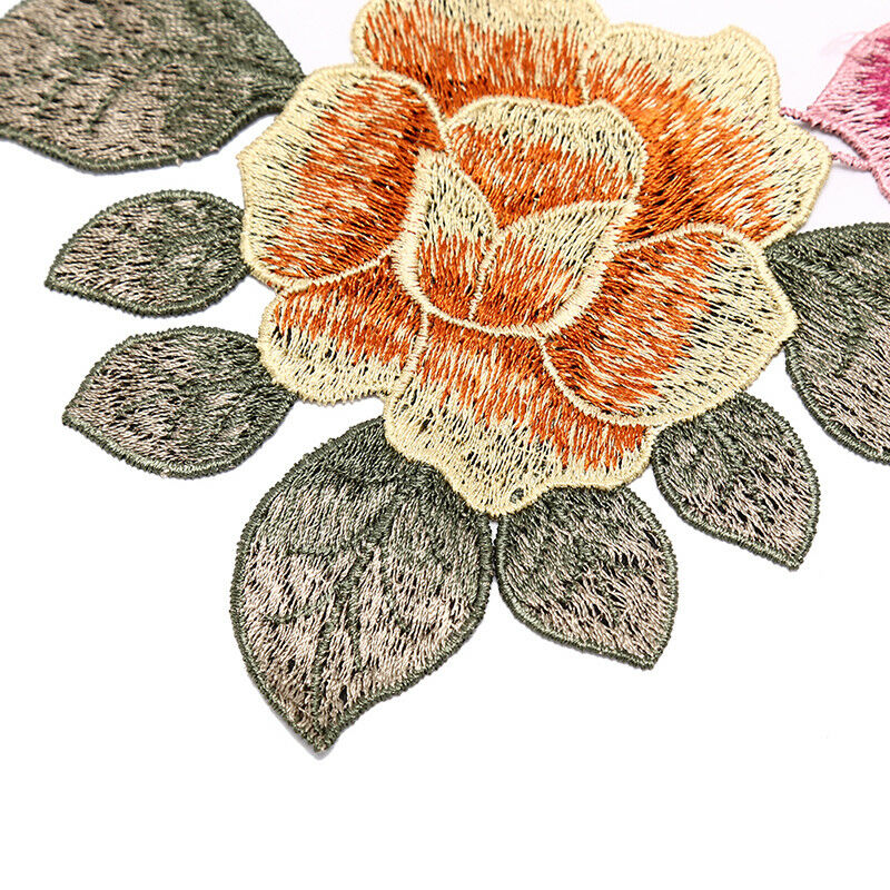 diy embroidered floral lace neckline neck collar trim clothes sewing applique PT