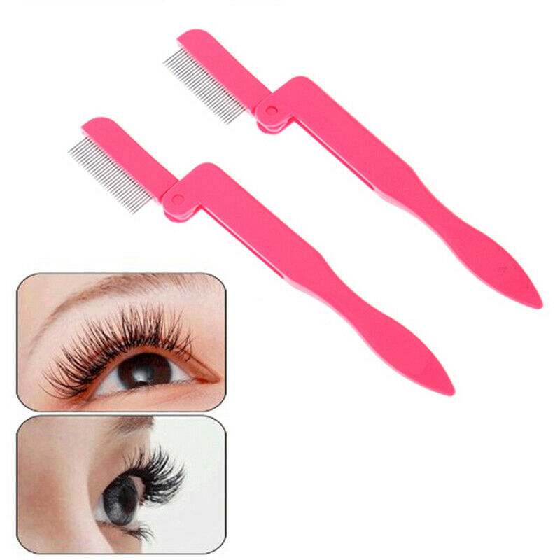 Foldable Eyelash Curler Beauty Lash Separator Eyelash Brush Comb Cosmetic.l8
