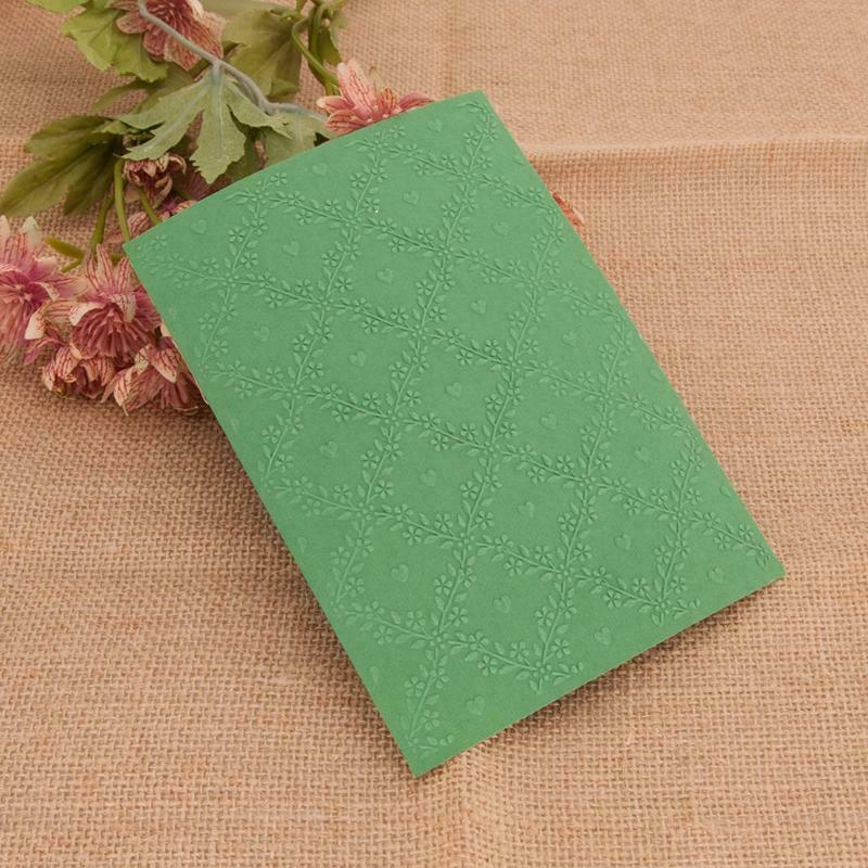 Flower Vine Plastic Embossing Folder Stencil Template DIY Craft Making Scrapbook