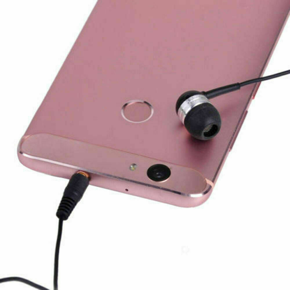 3.5mm Universal Single Side Headset In Ear Mono Wire Earbud Earphone Headphone ~