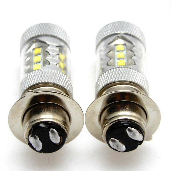 Universal 2PCS 80W LED Head Light Bulbs 600lm Lamp For Motorcycle Scooter Bikes