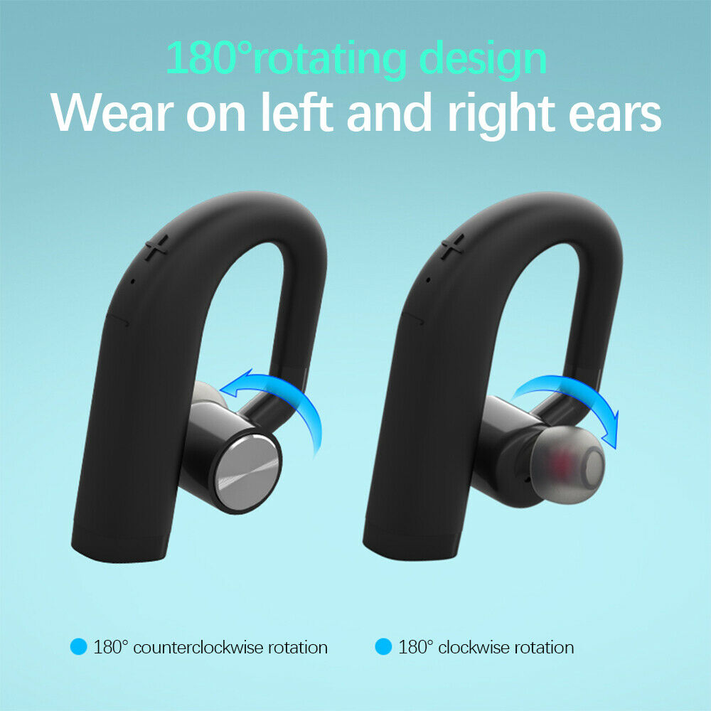 Stiger Bluetooth 5.0 Earpiece Soft Sport Headset Wireless Business Earphones LIN