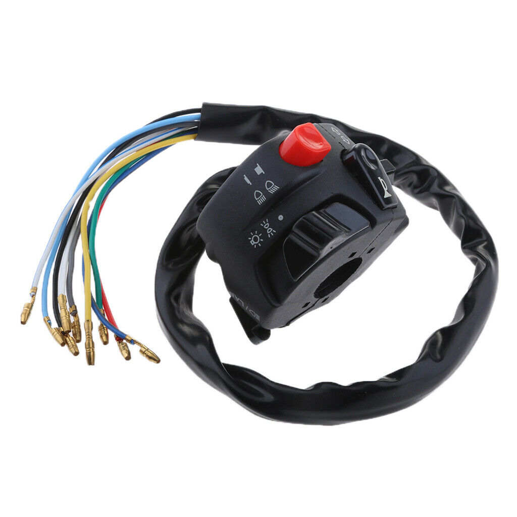 Plastic 12V Motorcycle 22mm Handlebar Horn Turn Signal Haed Light Indicators
