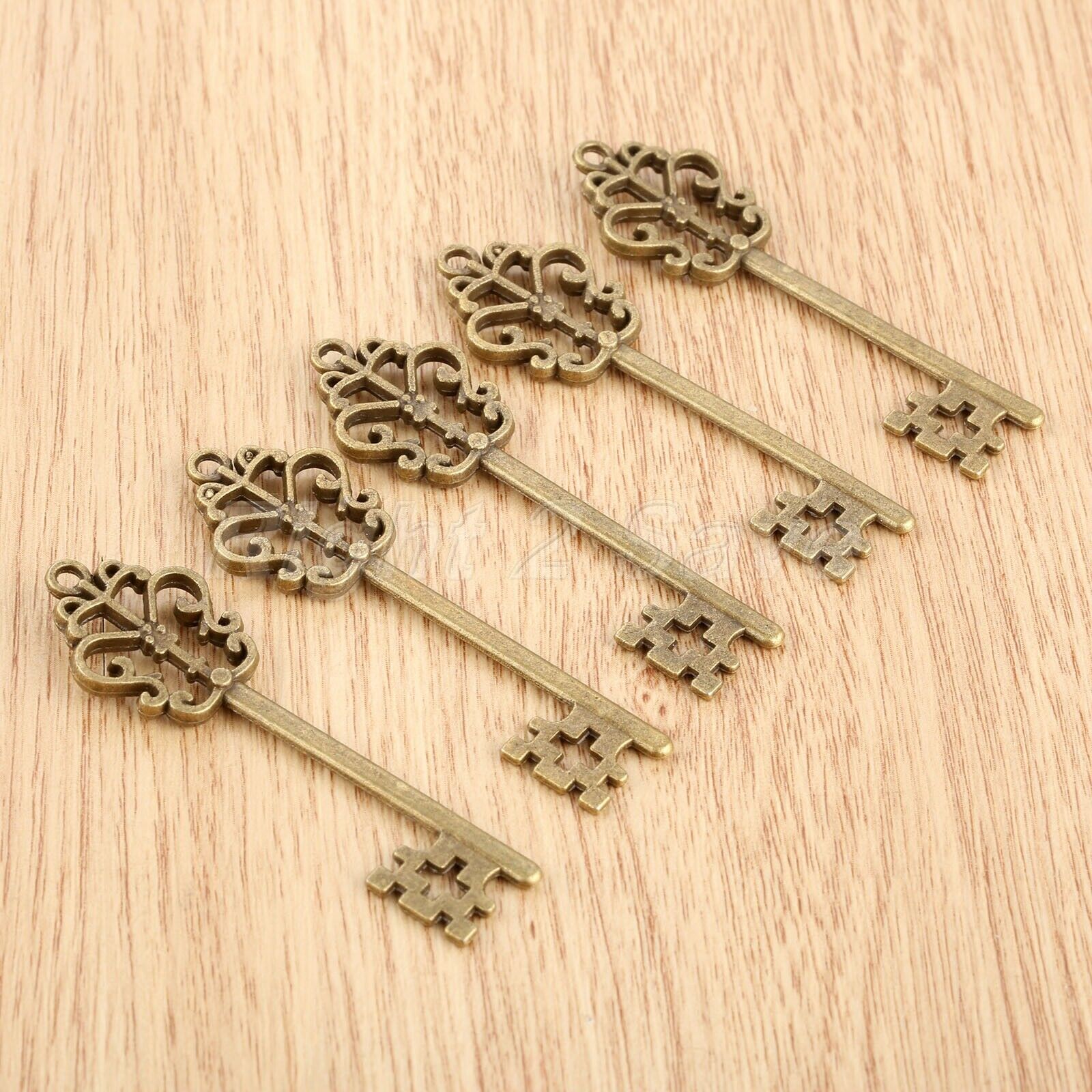Retro Skeleton Key Charms Pendant Findings Wedding Gift Jewelry Making 57mm*17mm