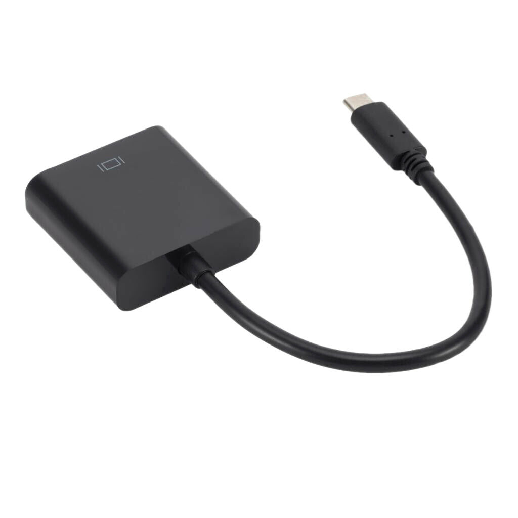 USB 3.1 Type-C to VGA Display Adapter Cable Support  /Vista/7/8/10