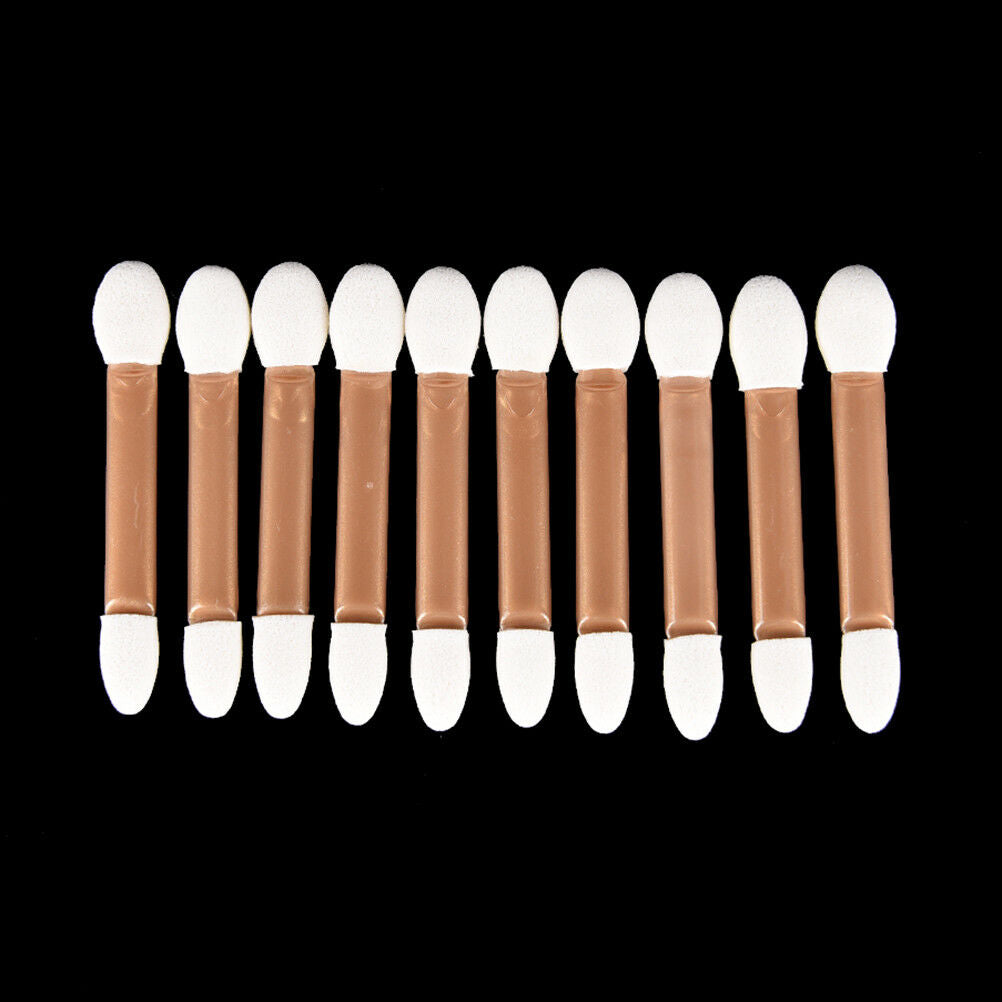 10x Makeup Double-end Eye Shadow Eyeliner Brush Sponge Applicator Tool Bru.l8