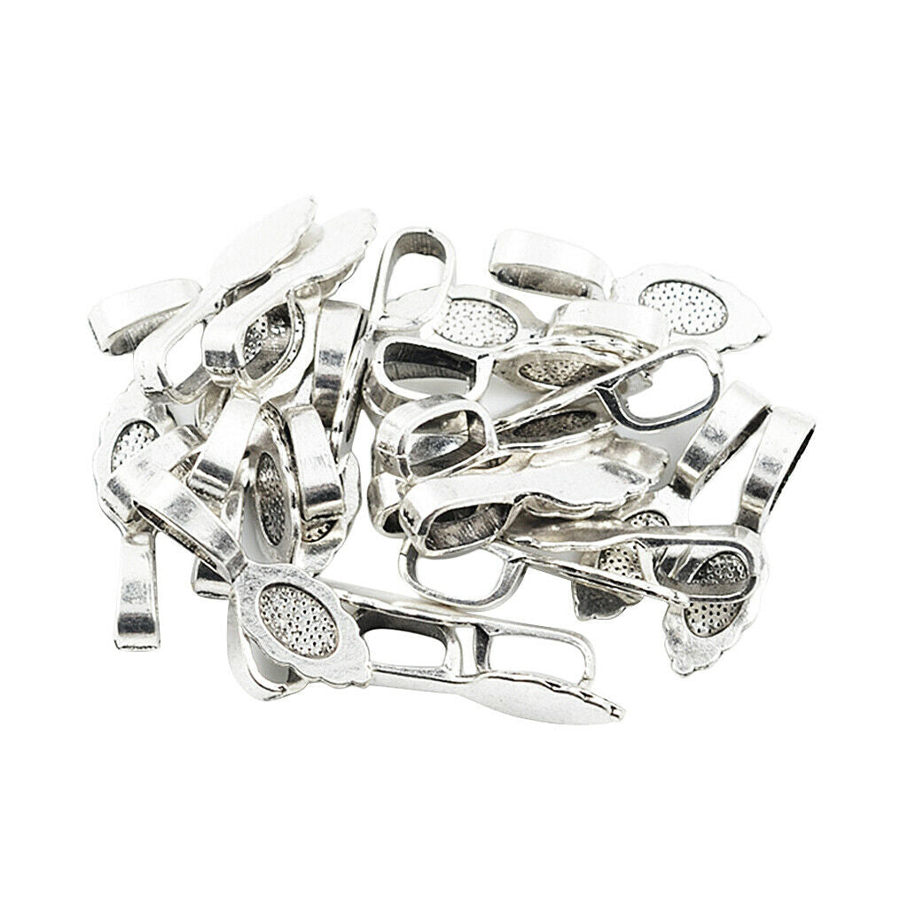 30pcs Glue On Bails Pendant Hanger Tibetan