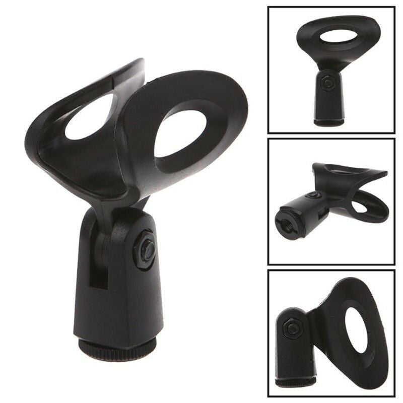 Mic Microphone Stand Accessory Flexible Plastic Clamp Clip Holder MountDDAU
