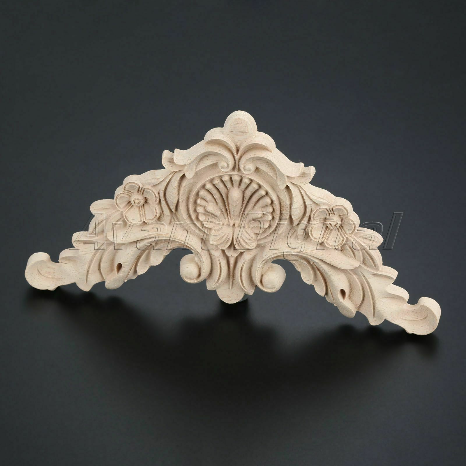 17*17cm European Home Decoration Corner Flower Onlay Applique Wall Door Cabinet