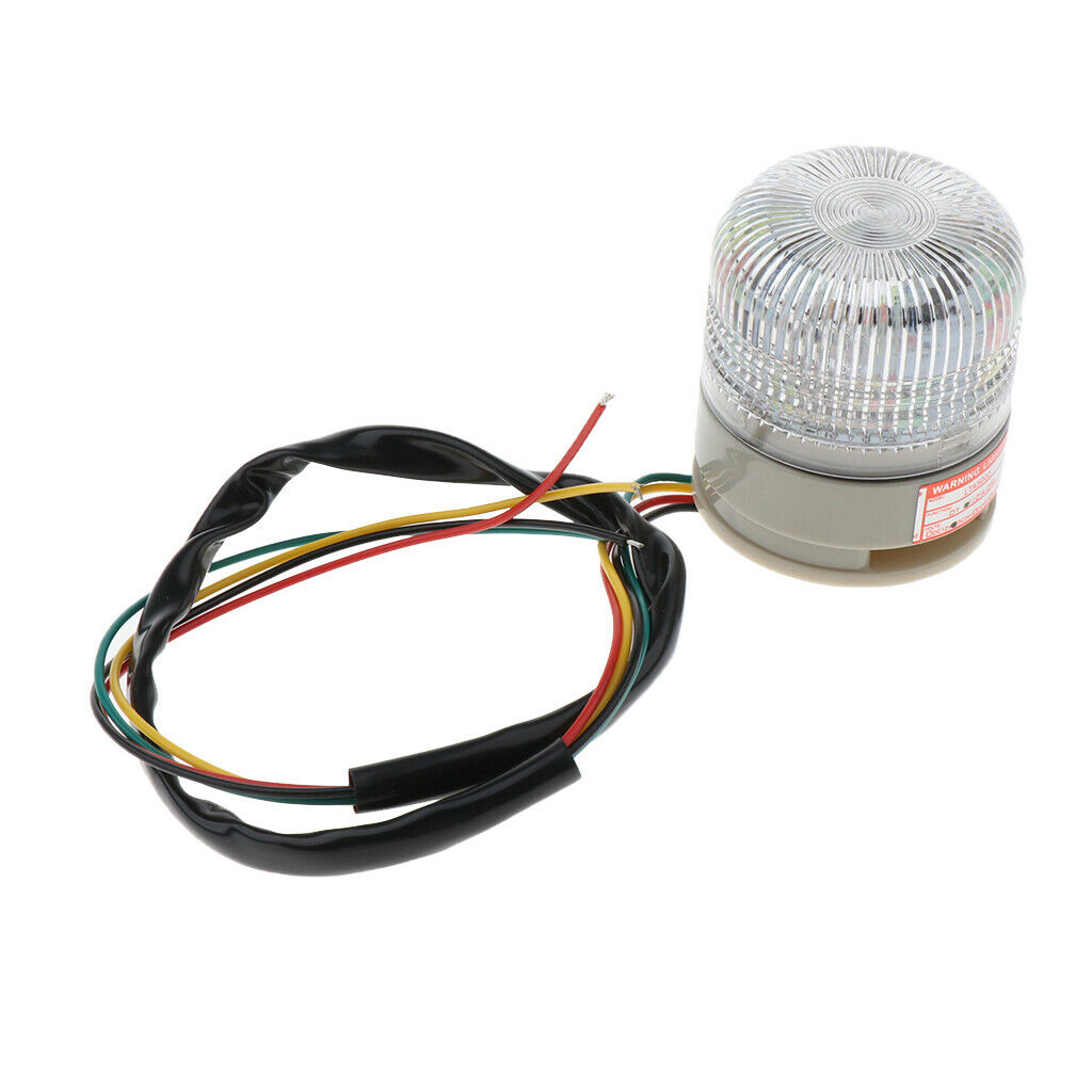 Rotating Tricolour LED Alarm Lamp Light Emergency Flashing Signal Alarm Lamp