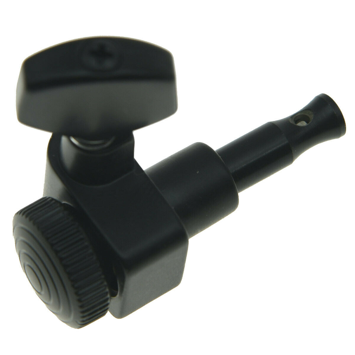 Black 6 Inline 2 Pin Locking Tuning Keys Pegs Tuners Fits USA Fender Strat Tele