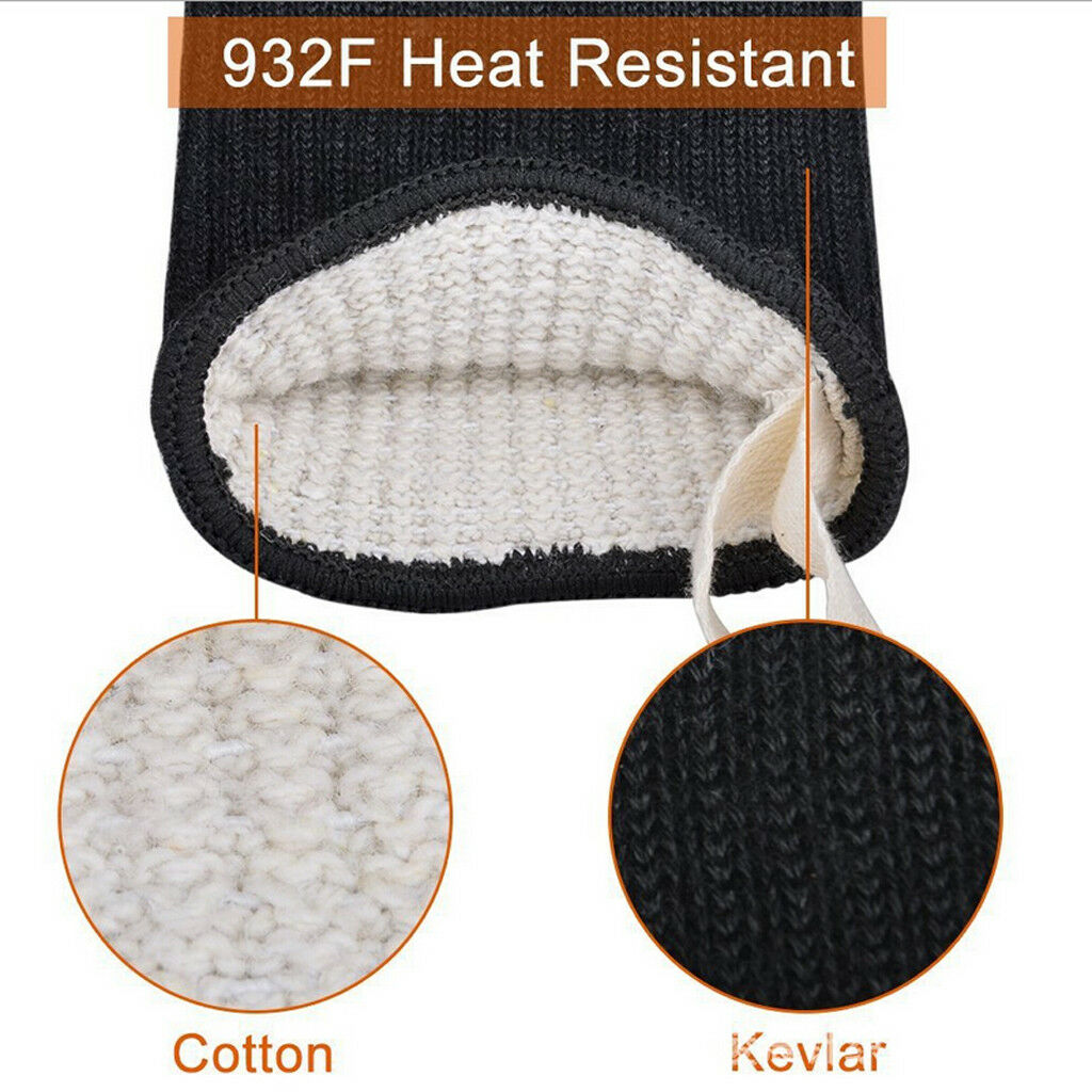 Heavy Duty Oven Mitts Microwave Stove Gloves Hands Fingers Mitten Protectors