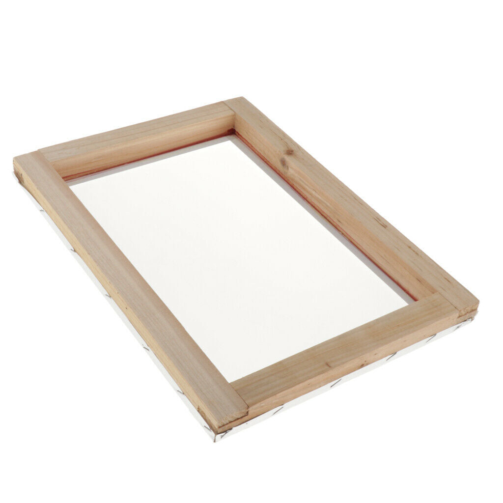 Screen Printing Frames w/ Natural Wooden Frame for Screen Printing Kits