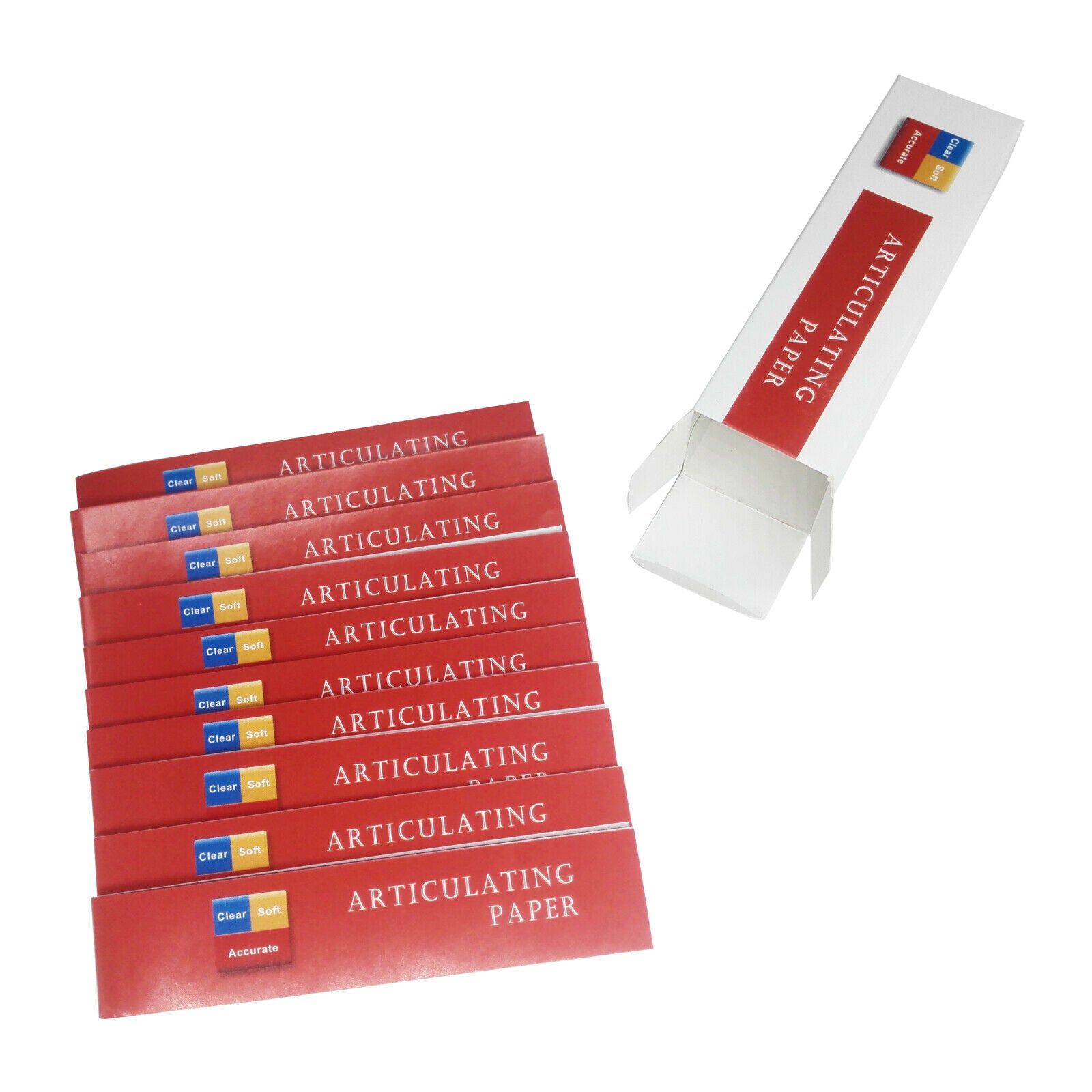 Dental Articulating Paper Thick Thin Red-A Strips 10 books*40 sheets per Box