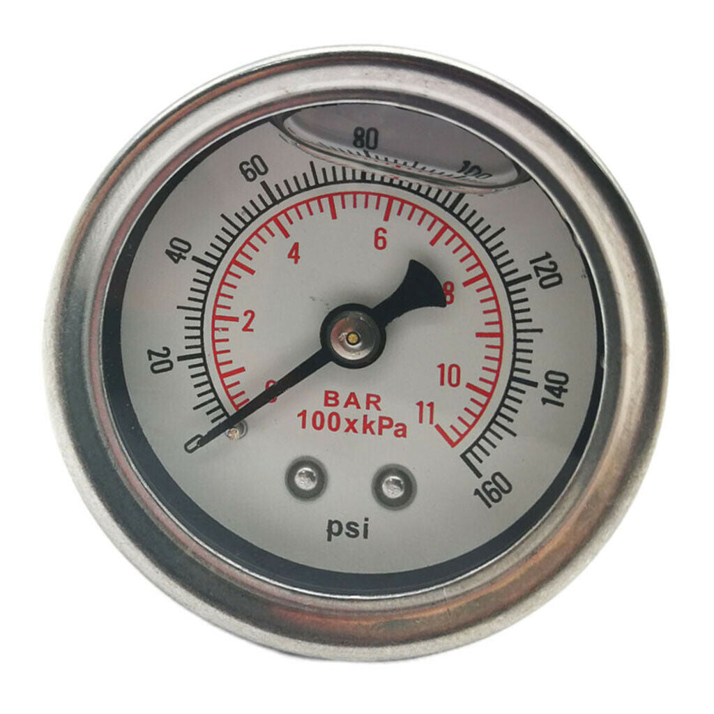 Fuel Pressure Regulator 0-160 Psi Liquid Filling With