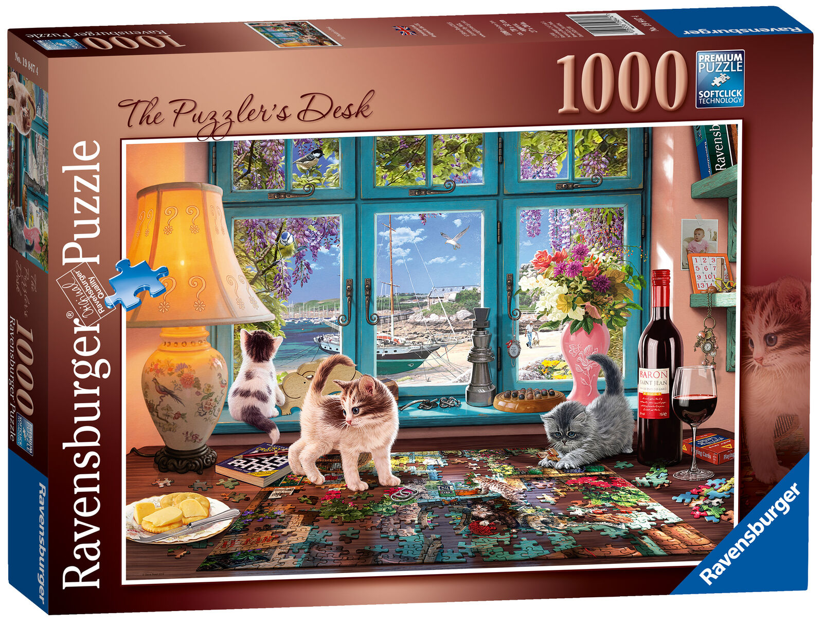 19847 Ravensburger The Puzzler's Desk Jigsaw Puzzle 1000 Pieces Age 12+ Years