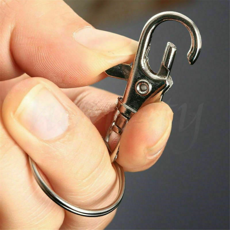 2pcs Ring Clips Lobster Clasps Trigger Snap Hook Bag Key Ring Keychain
