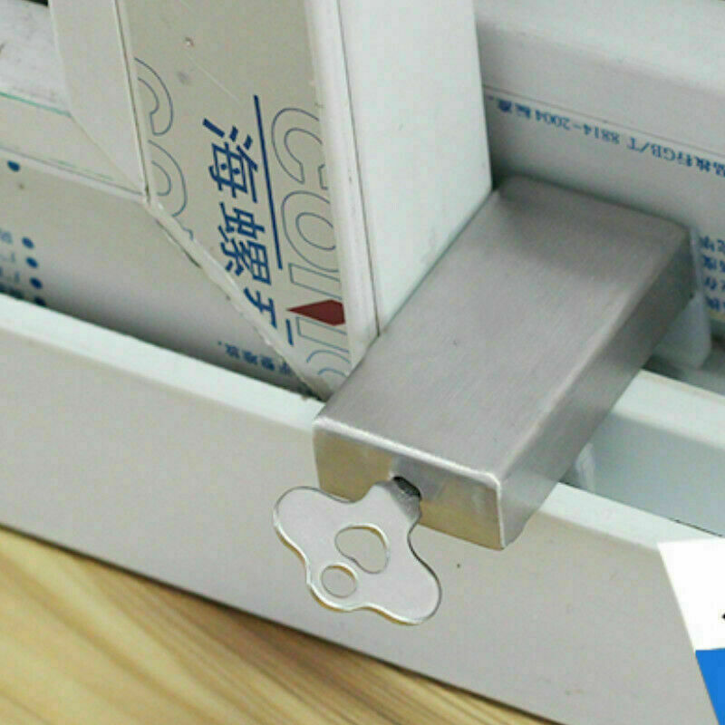 Window Restrictor Stopper Limit Lock Security Key Locking Child Safety Protector