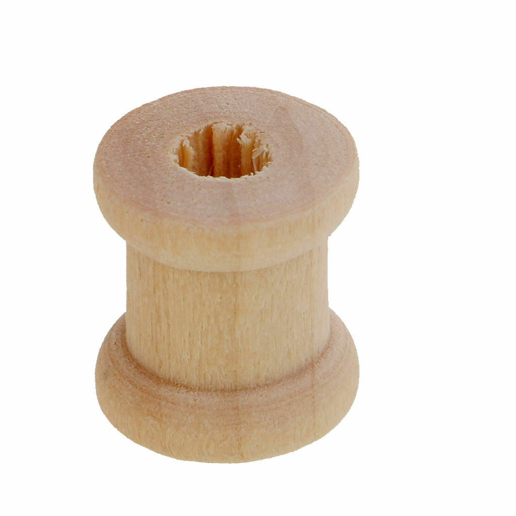 100x Mini Tools Empty Spools for Thread String Ribbons Craft&Floss 14mmx12mm
