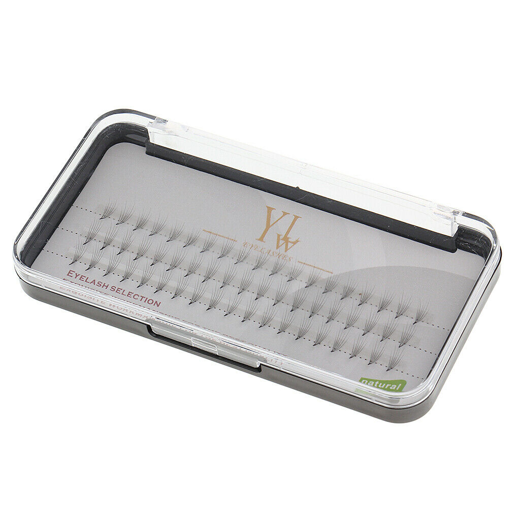 60 Stand Natural Long Individual False Eye Lashes Eyelash Extensions Makeup 12mm