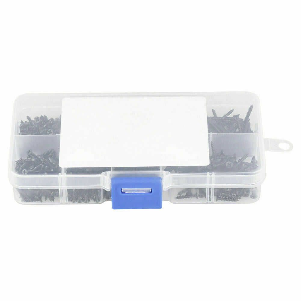 M2 Black Carbon Steel Cross Head Gypsum Board Gypsum Board Screws 800 Piece Set