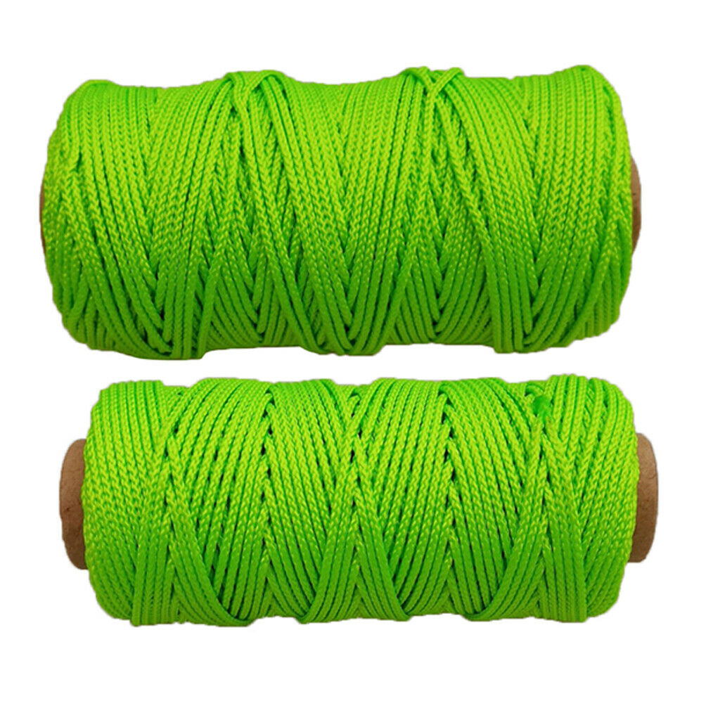 2 Pack Scuba Diving Reel Line Finger Spool Reel Cord 150FT Orange+Yellow