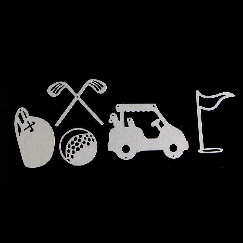 Golf set Cutting Dies Stencils Scrapbook Album Embossing Card DIY Craft Decor
