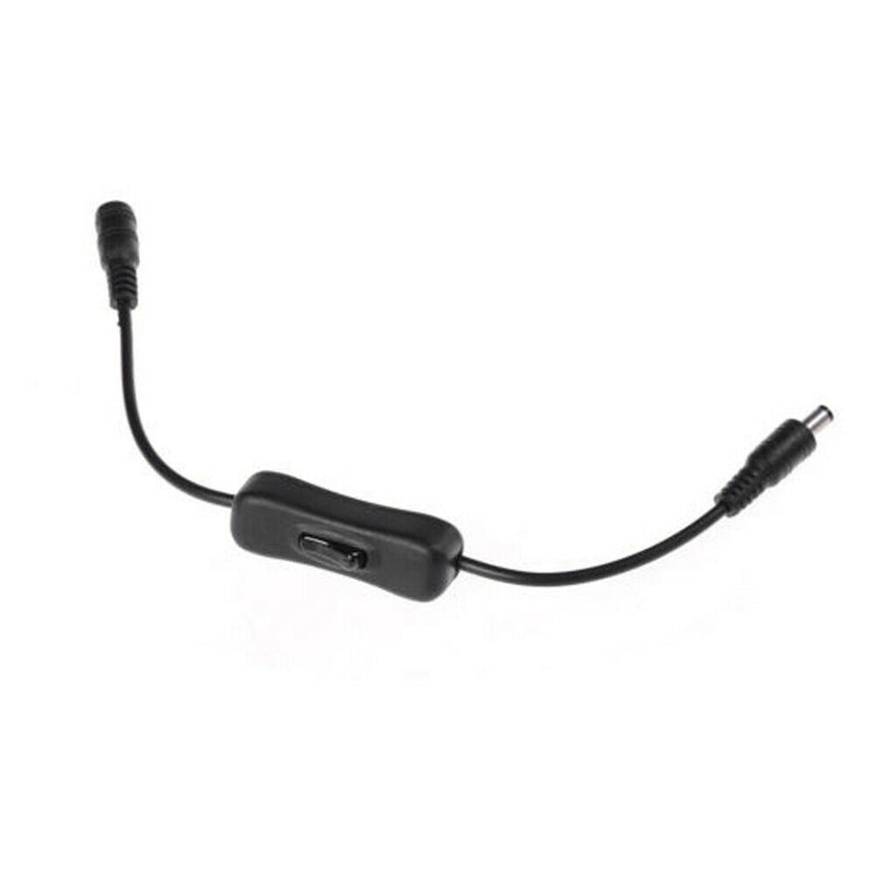 LED Strip 12 V In-line On/Off Switch With Male/Female 2.1mm/5.5mm Connector