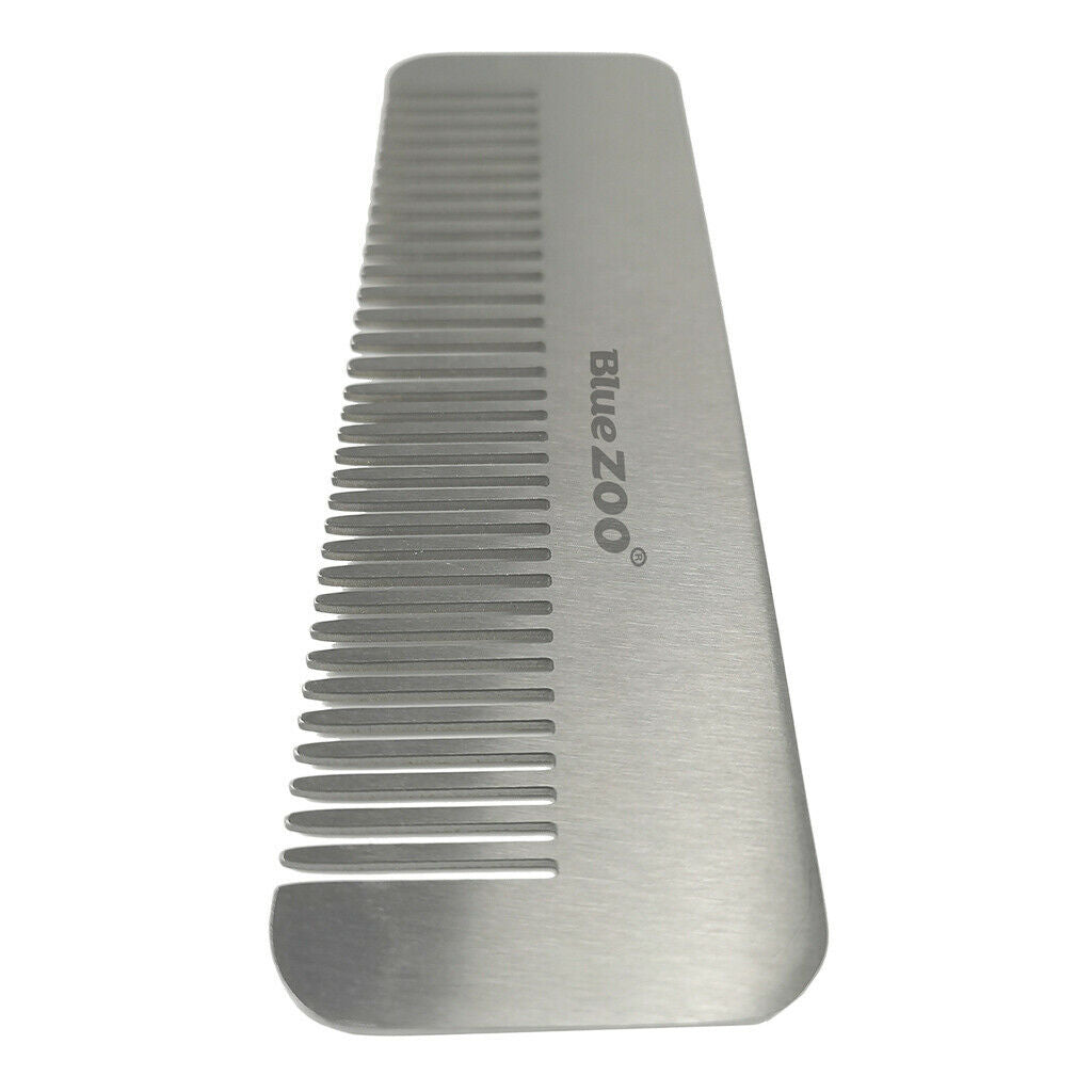 2-in-1 Stainless Steel Static Free Beard Detangling Grooming Trimming Comb